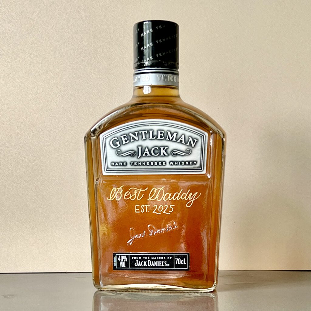 Whiskeyflasche mit Gravur Vatertag Best Daddy