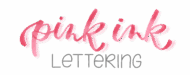 Logo Pink Ink Lettering