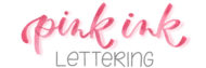 Logo Pink Ink Lettering freigestellt