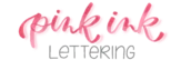 Logo Pink Ink Lettering freigestellt