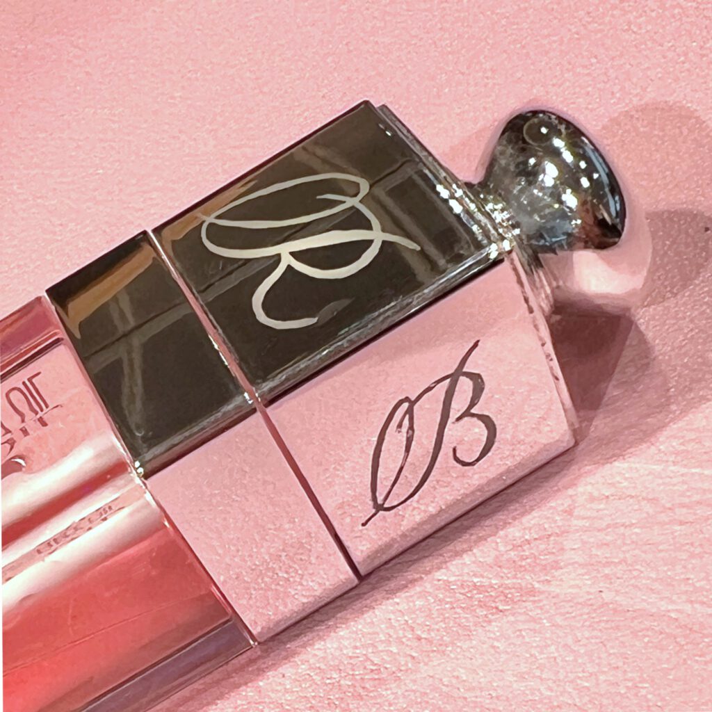 Dior Lip Gloss personalisiert Handgraviertes Lipgloss mit Initialen