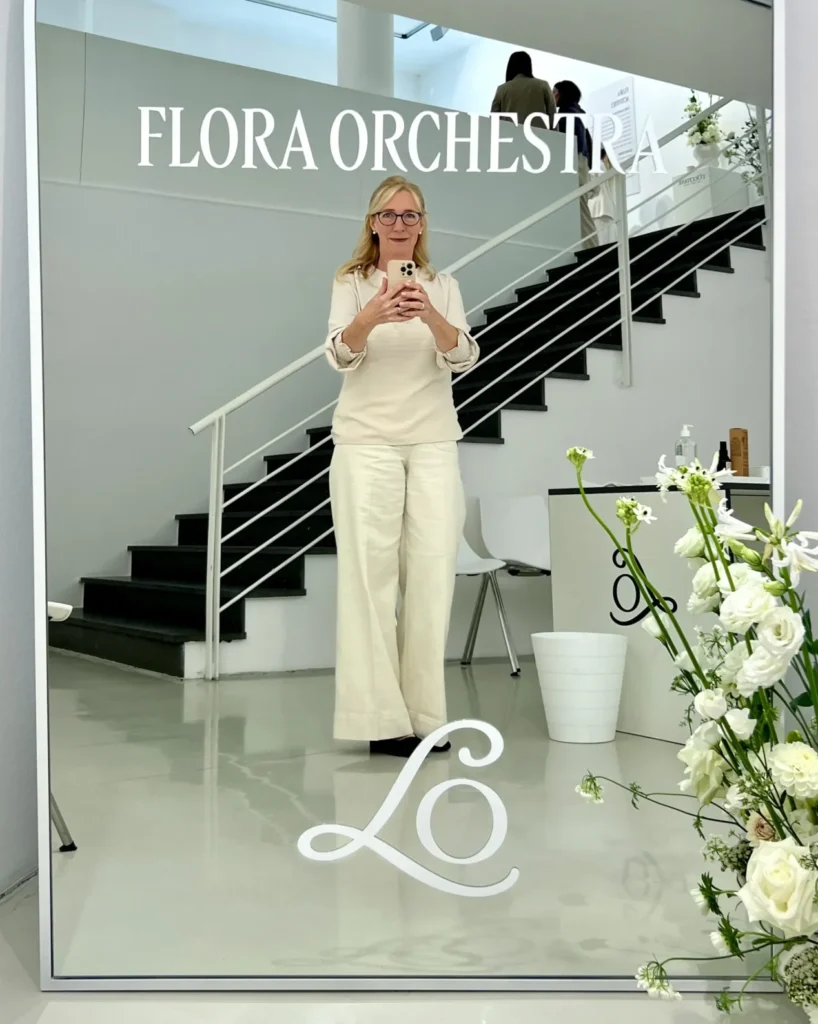 Ann Pasternack Selfie im Spiegel bei Live Event L'Occitane