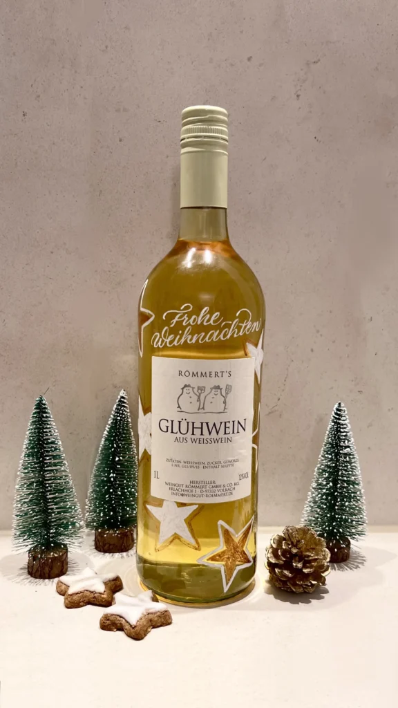 Handbemalte Flasche mit Sternen