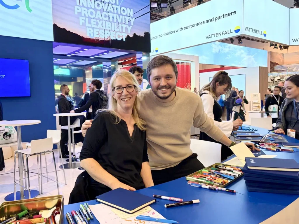 Corporate Event Messe EWorld Essen Live Event Artist Kalligraphie