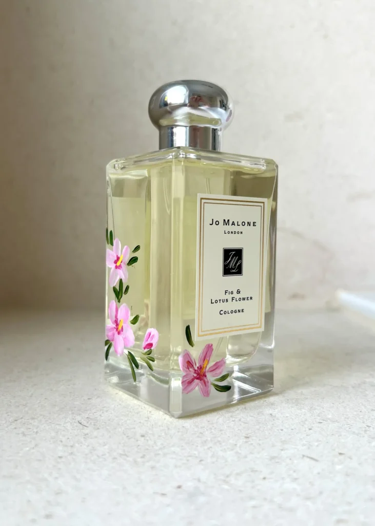 Jo Malone bottle painting Handbemalter Flakon personalsierung für Jo Malone