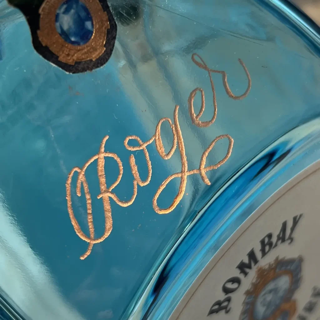 Gin graviert Bombay